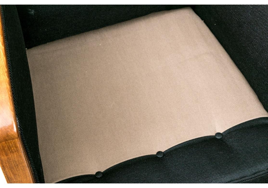 Pareja De Sillones Tapizados Art Decó Ocean Liner en venta 4