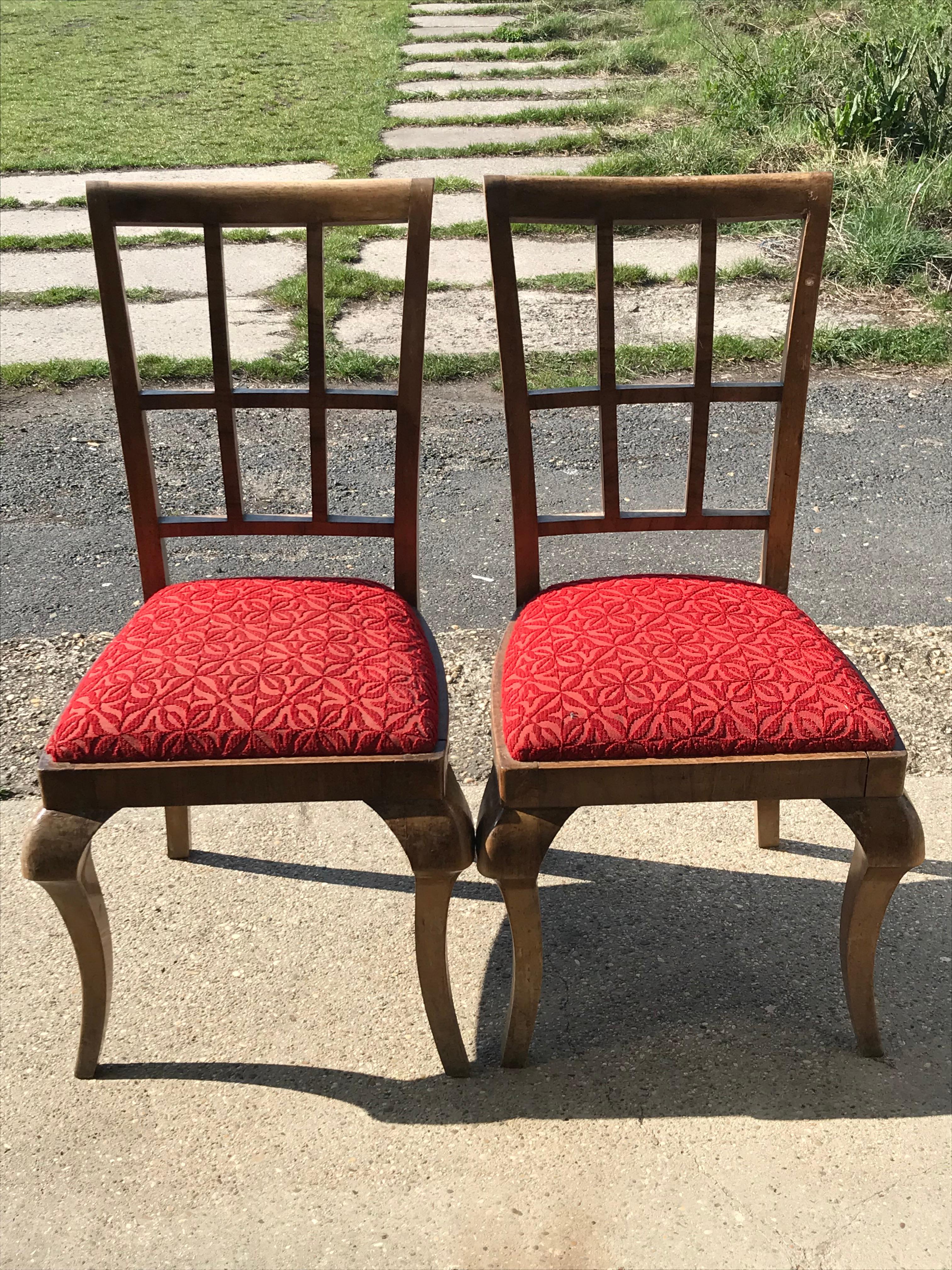 Mid-20th Century Pair of Art Deco Original Chairs For Sale