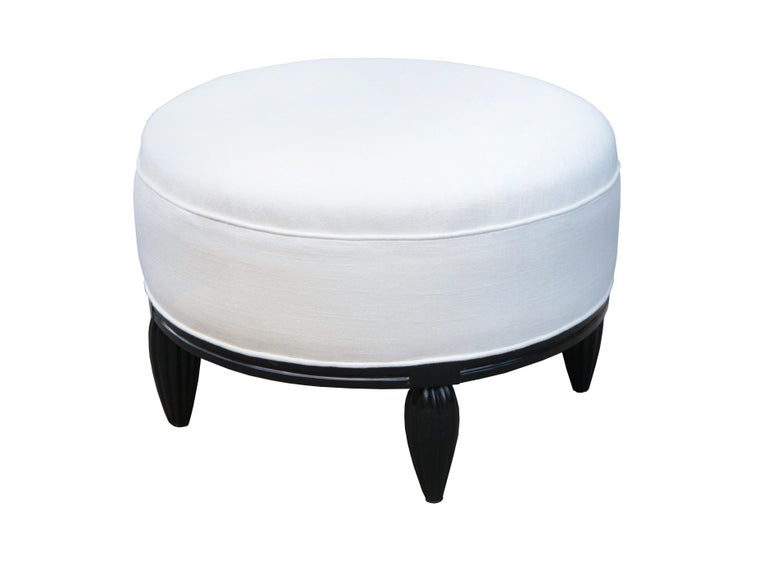 Pair of Art Deco Ottomans at 1stDibs