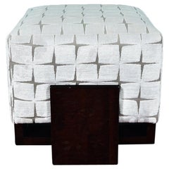 Art Deco Ottoman in Palisander from France