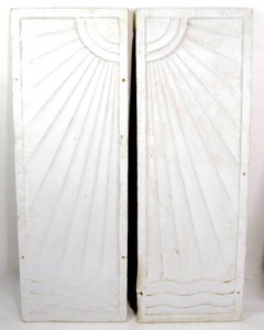 Pair of Art Deco Panels Removed from Art Deco Period Speakeasy Casino