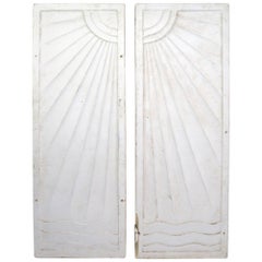 Pair of Art Deco Panels Removed from Art Deco Period Speakeasy Casino