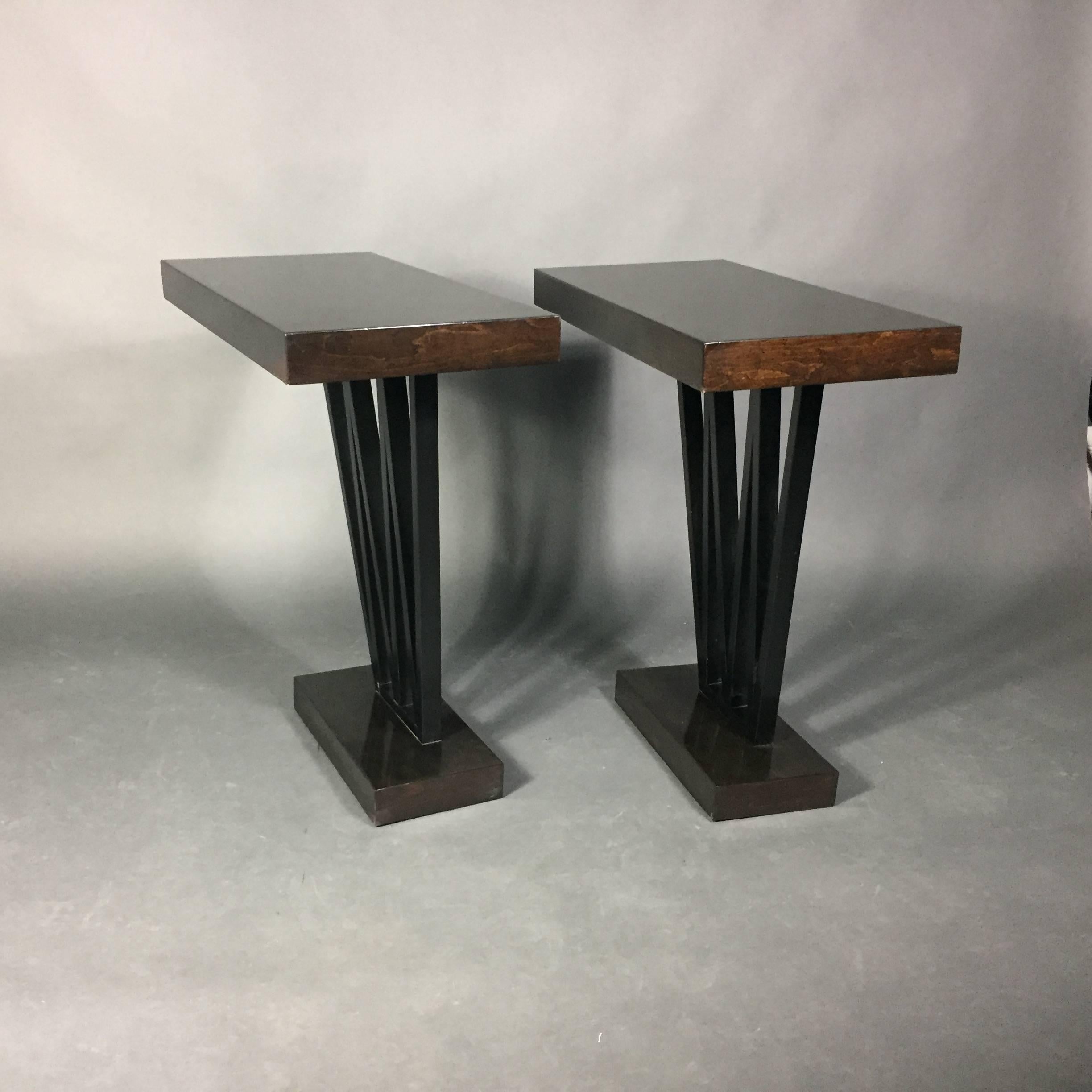 Pair of Art Deco Period Console Tables, USA, 1930s In Good Condition For Sale In Hudson, NY