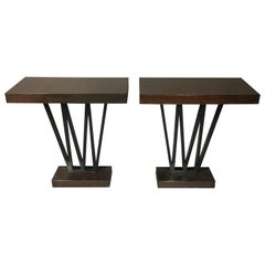 Pair of Art Deco Period Console Tables, USA, 1930s