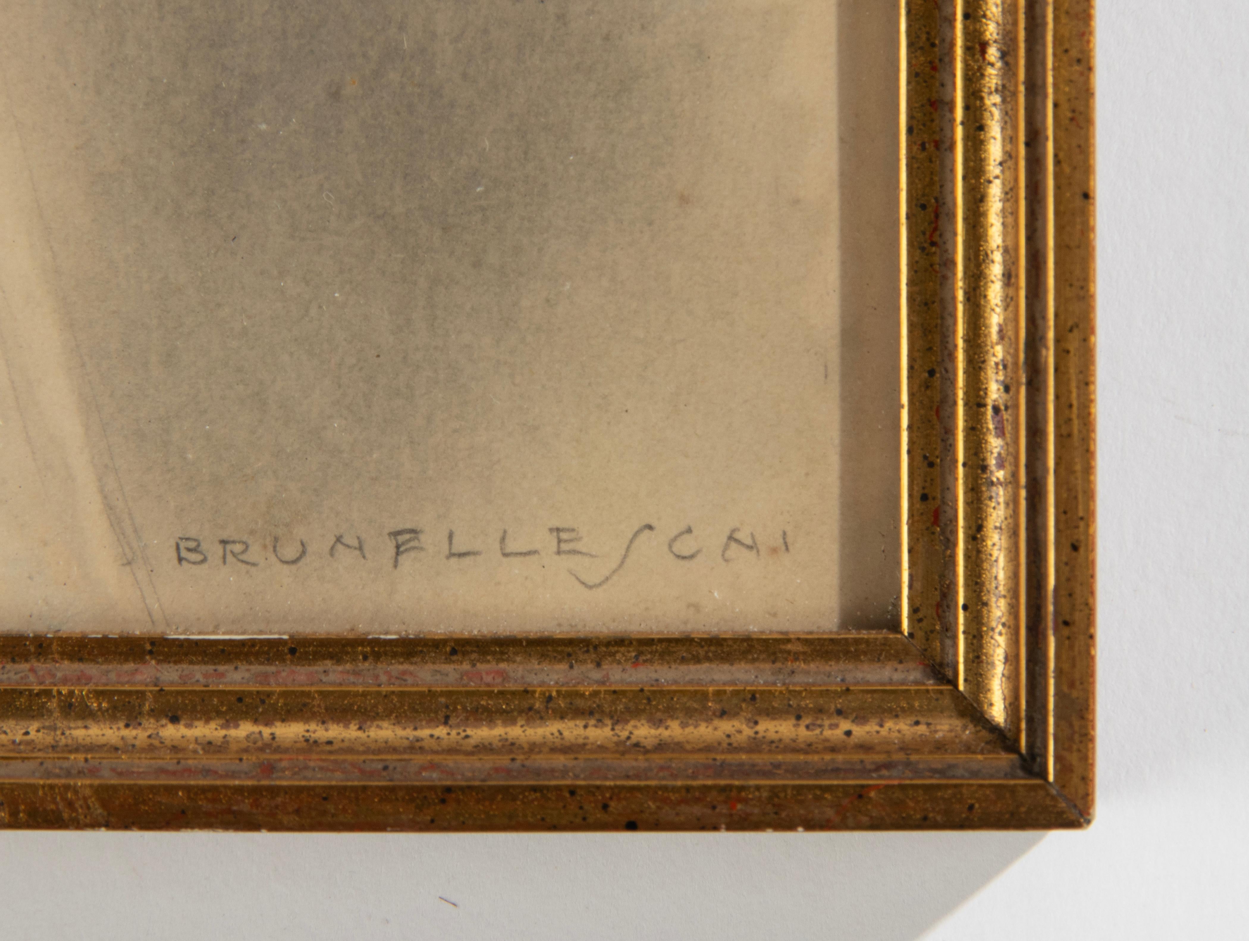 Paar erotische Zeichnungen / Aquarelle aus der Art-Déco-Periode von Umberto Brunelleschi im Angebot 3