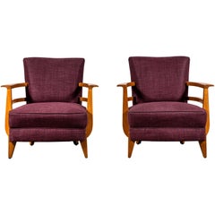 Pair of Art Deco Petite Armchairs