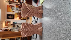 Pair of Art Deco Pink Boudoir Table Lamps