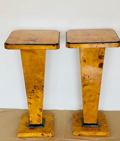 Pair of Art Deco Plant Sculpture Stands