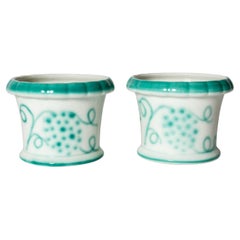 Pair of Art Deco Planters by Wilhelm Kåge, Gustavsberg, Sweden, 1920s