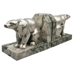 Pair of Art Deco Polar Bear Bookends