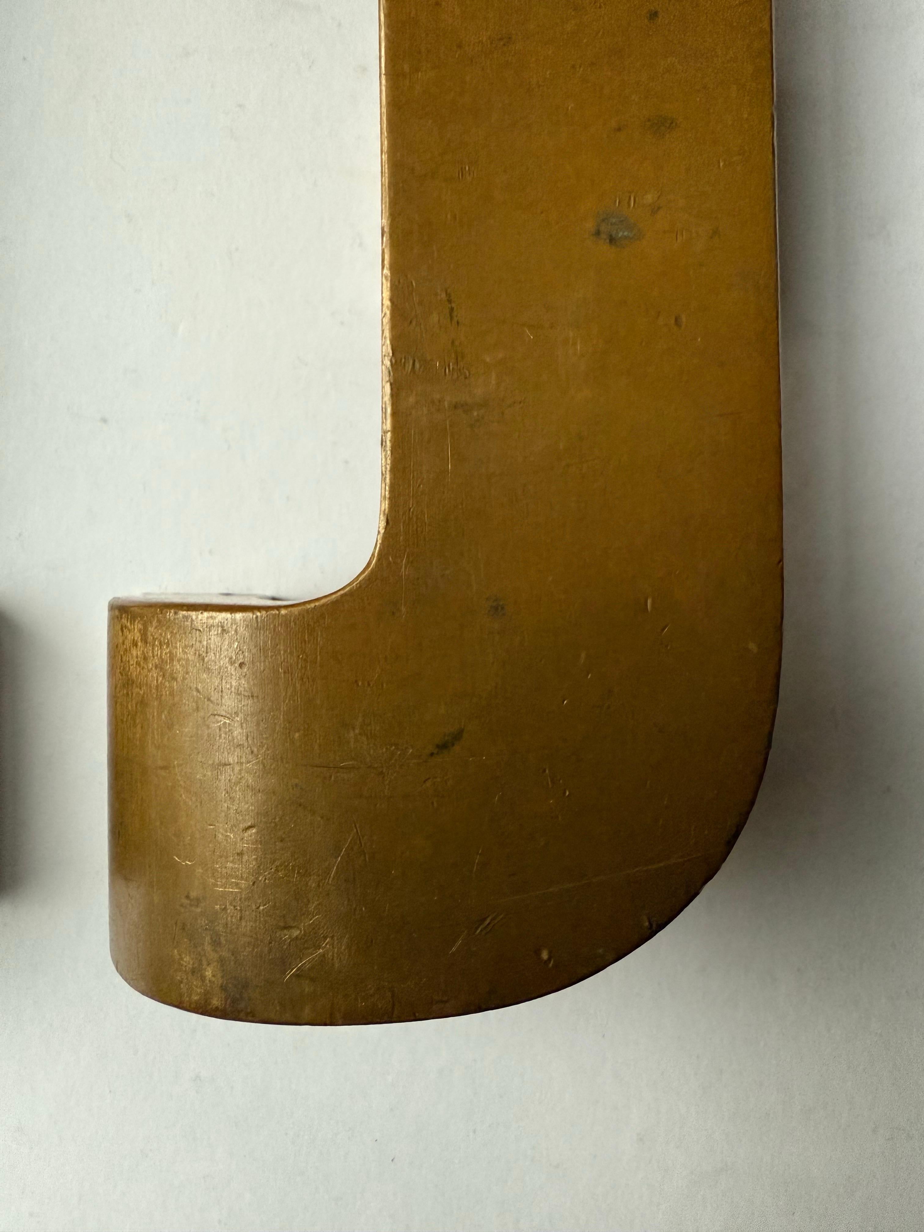 Par de Tiradores Art Decó de Bronce para Puertas siglo XX en venta