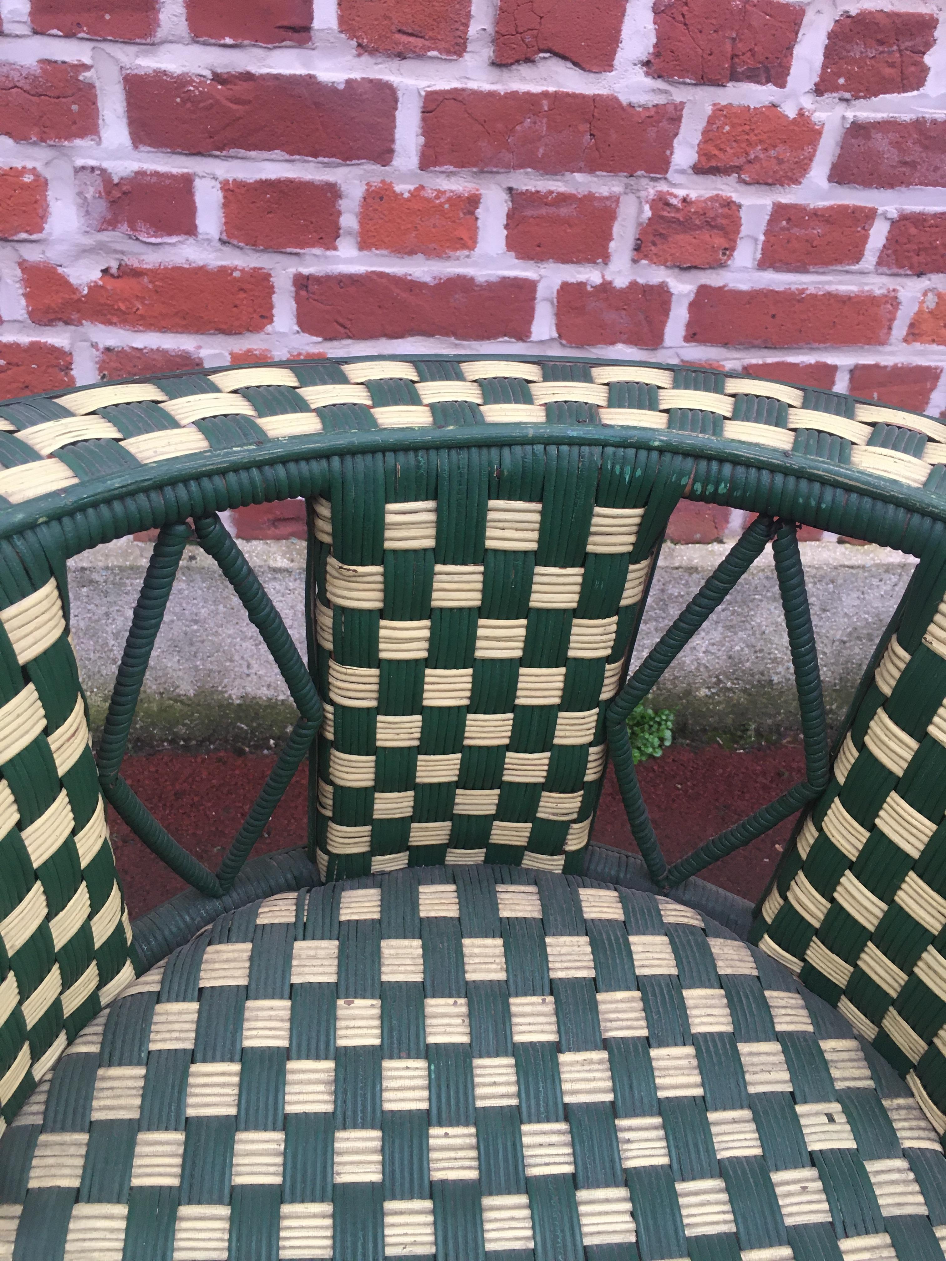 Pair of Art Deco Rattan Armchairs, circa 1930 For Sale 9