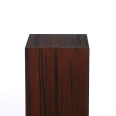 Pair of Art Deco Rectilinear Rosewood Pedestals
