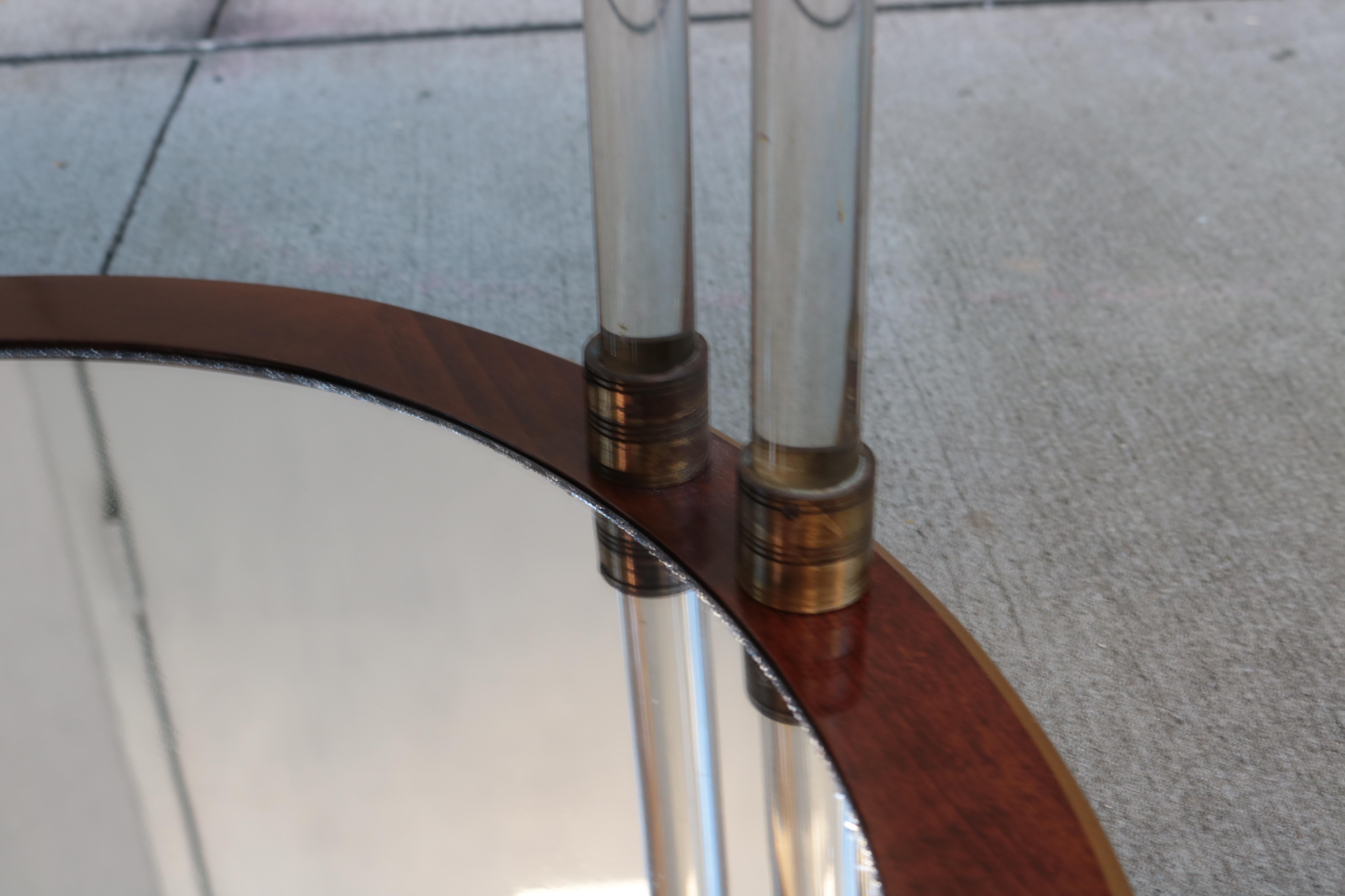 Early 20th Century Pair of Art Deco Round Two-Tier Side Tables