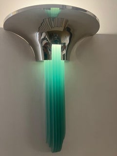 Paar Art déco-Wandleuchter nach Petitot