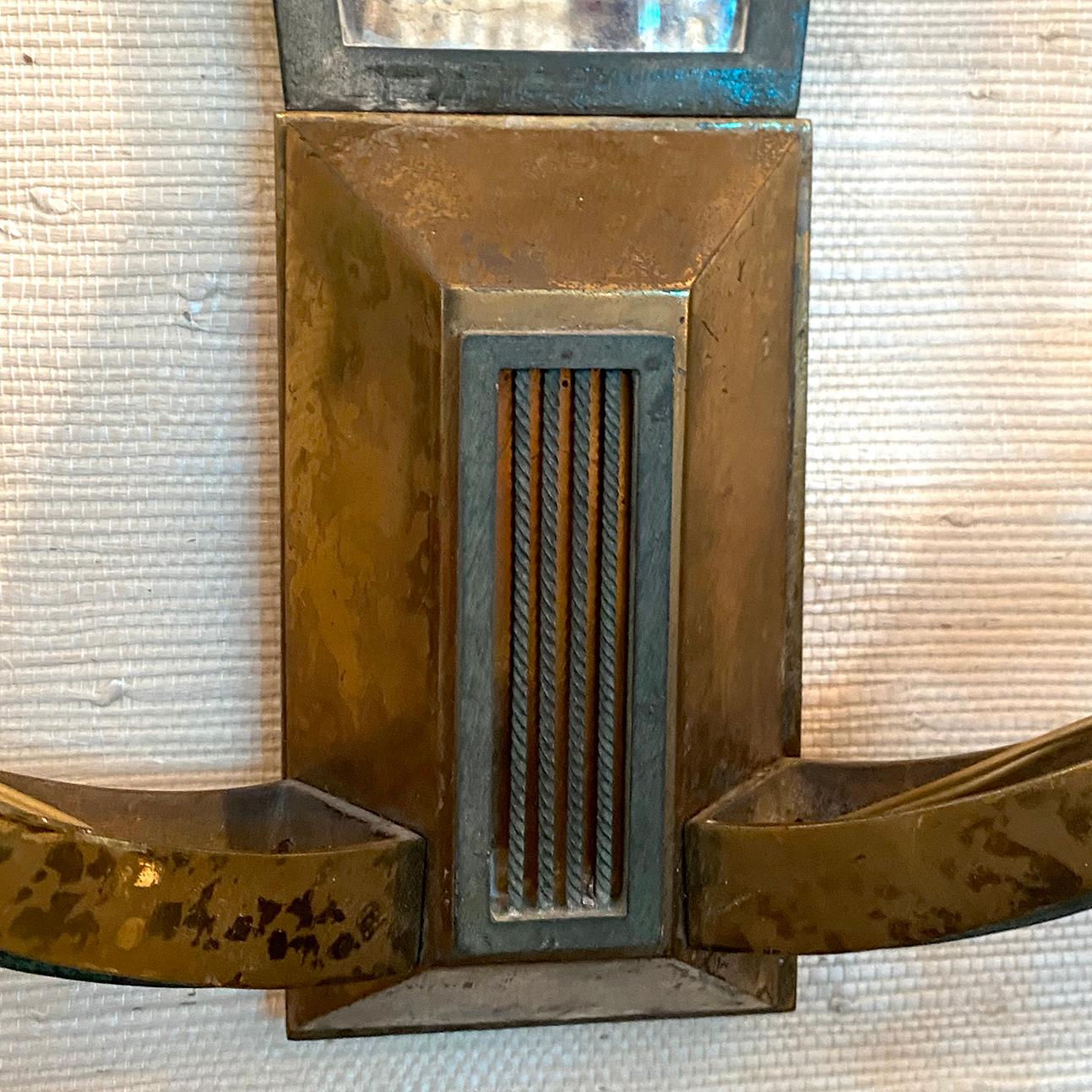 Pair of Art Deco Sconces In Good Condition For Sale In New York, NY