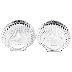 Pair of Art Deco Shell Dishes