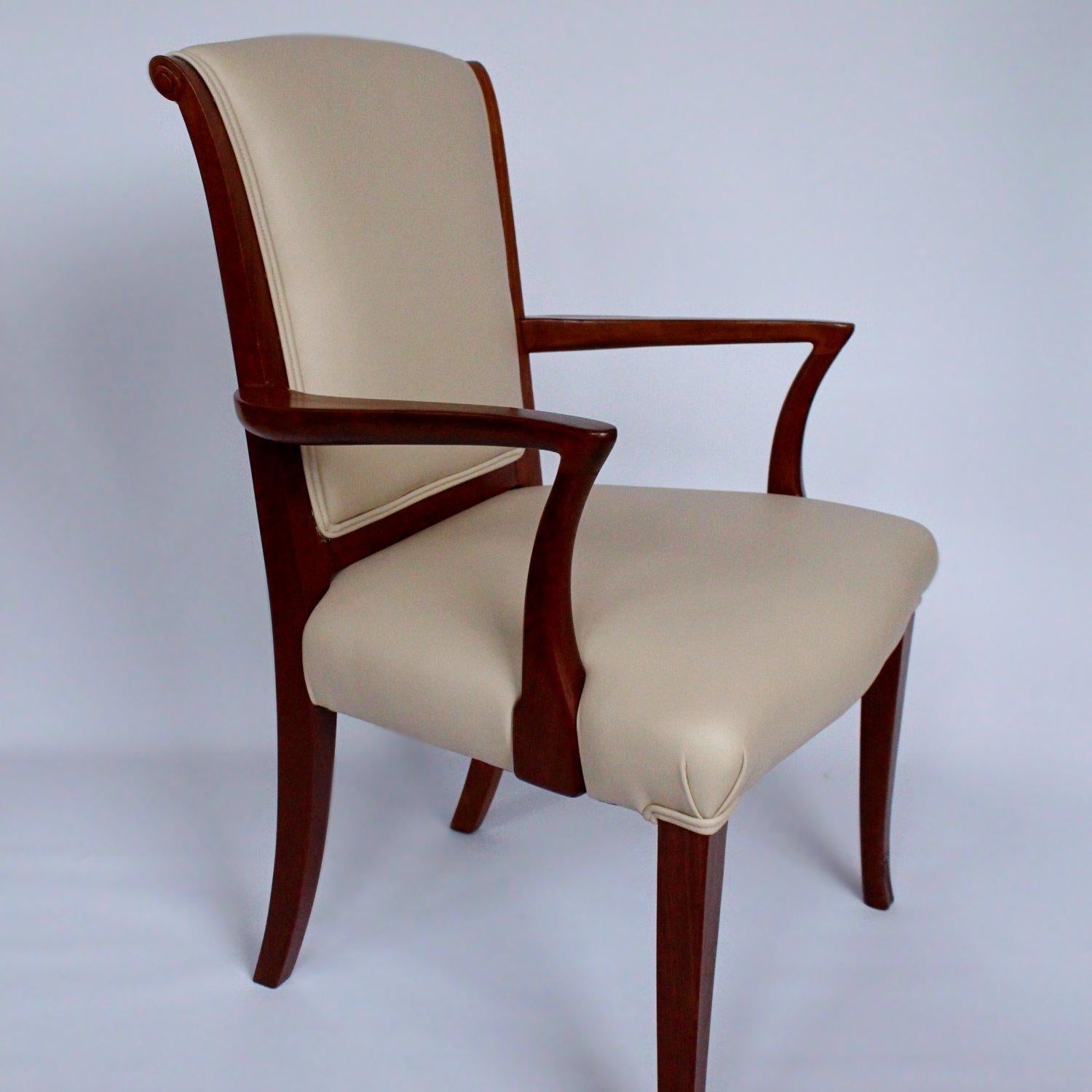 French Pair of Art Deco Side Chairs