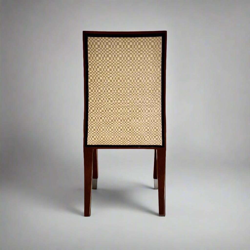Upholstery Pair of Art Deco Side Chairs For Sale