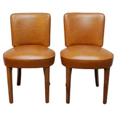 Vintage Pair of Art Deco Side Chairs 