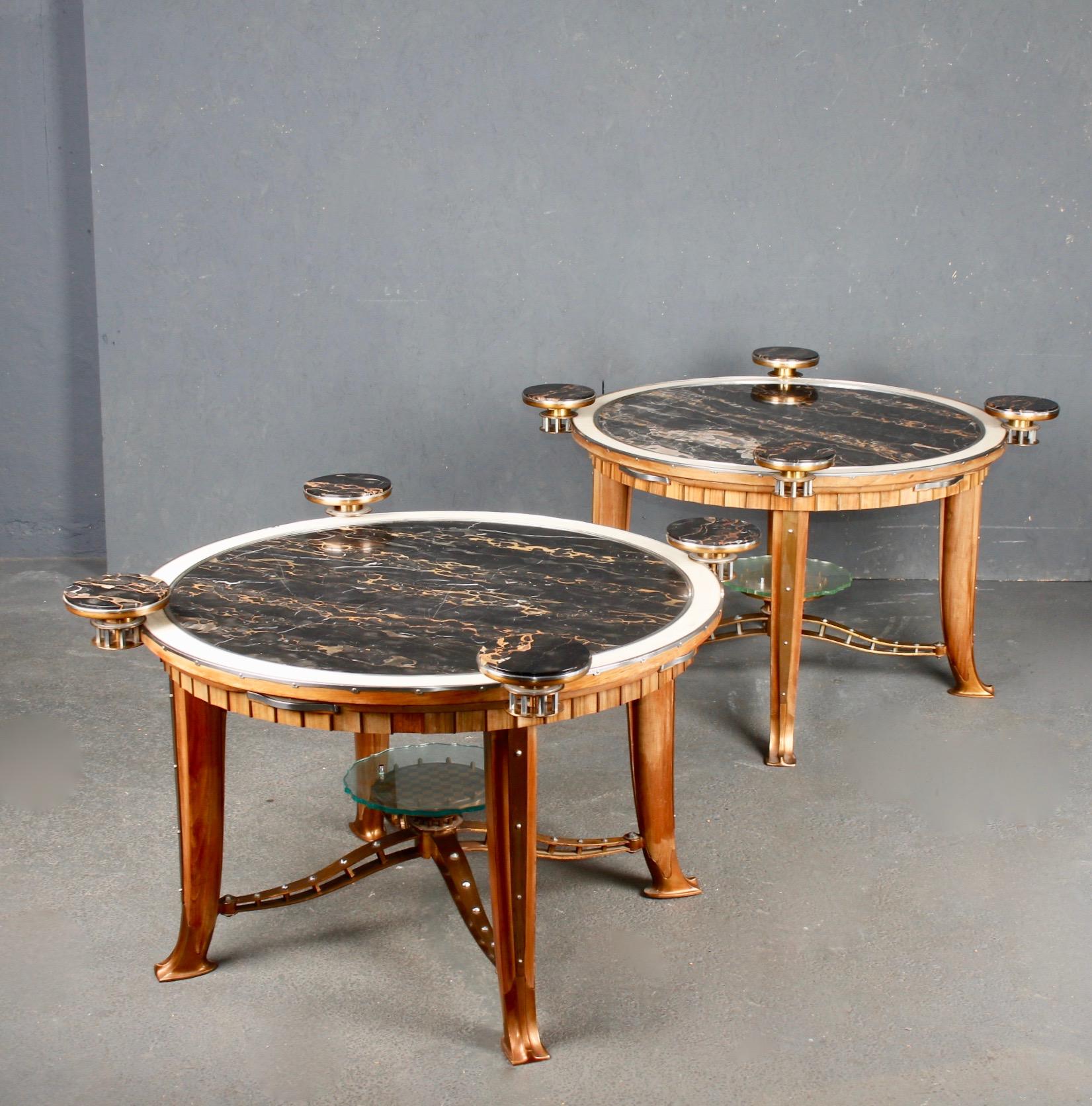 Mid-20th Century Pair of Art Deco Side Table