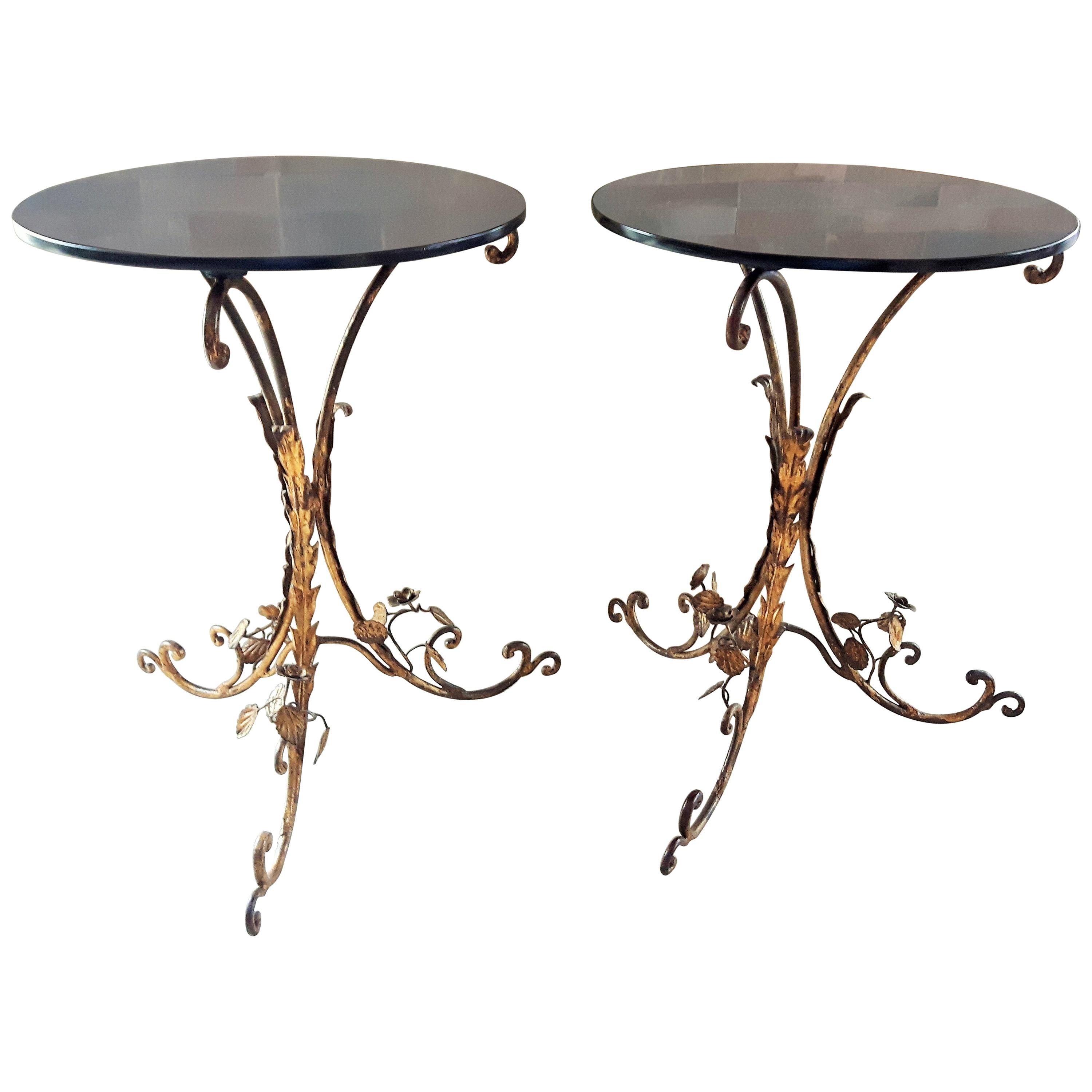 Pair of Art Deco Side Tables, France 1940