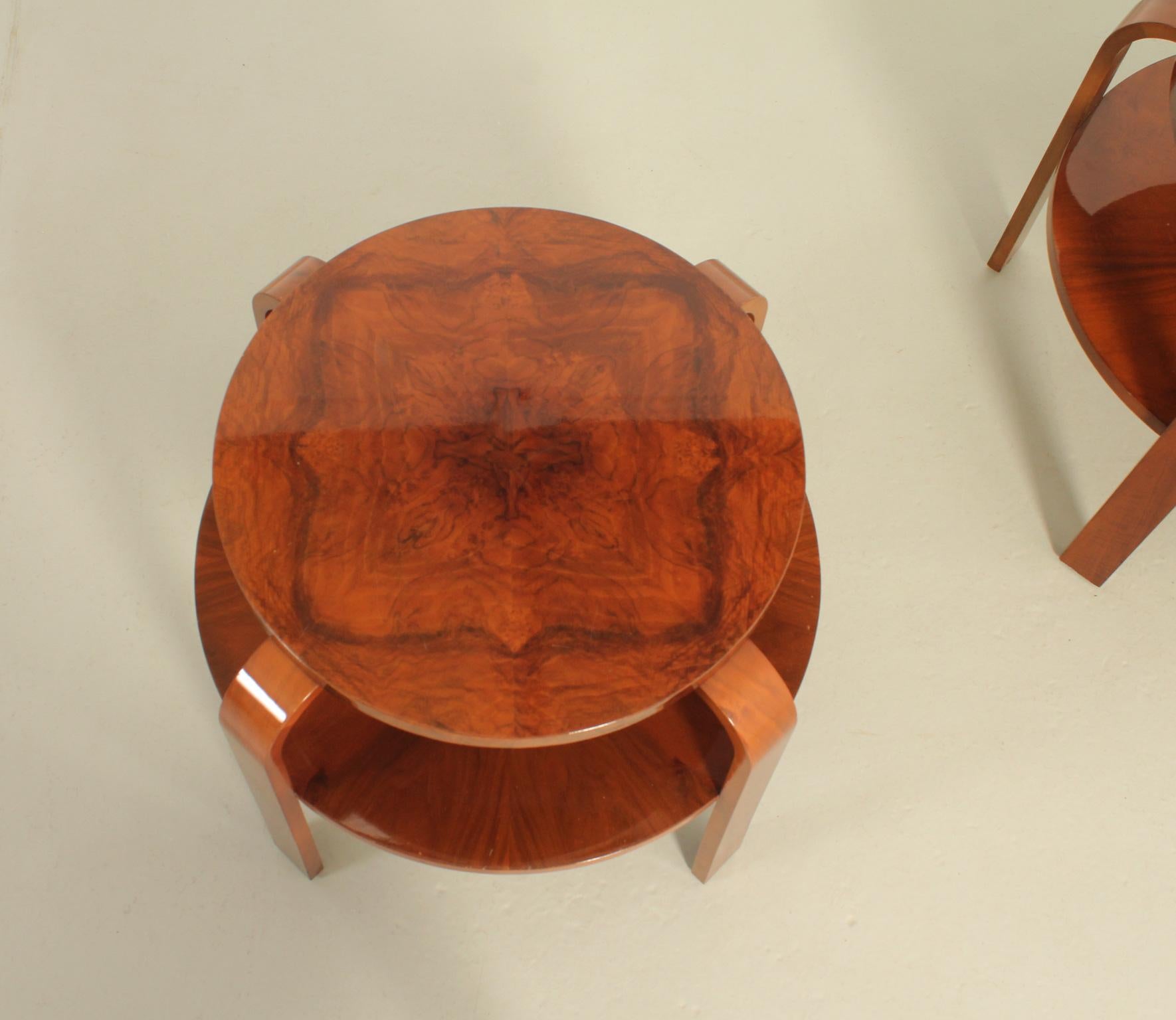 Pair of Art Deco Side Tables from 1930s, Spain 1