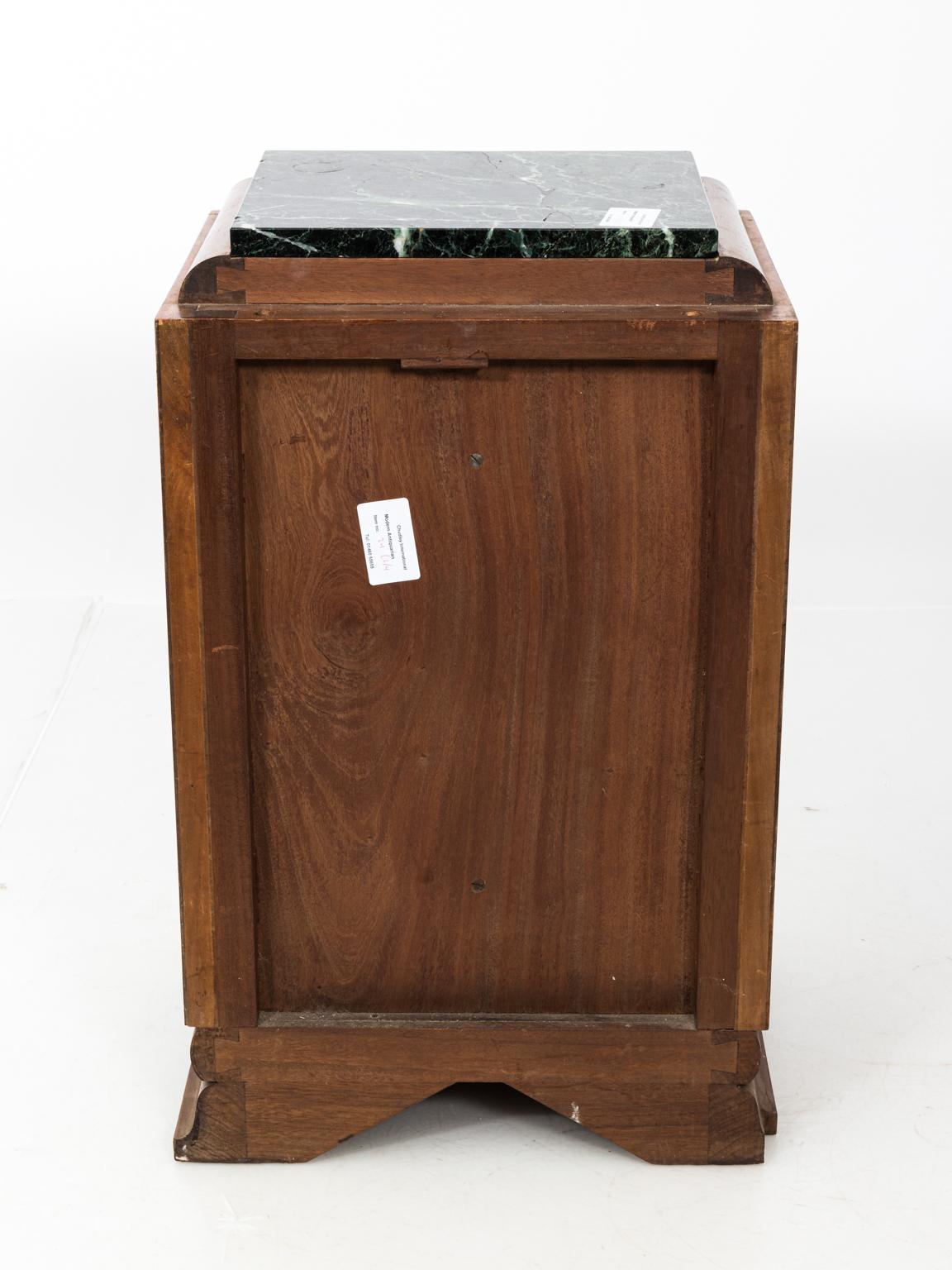 Pair of Art Deco Side Tables with Marble Tops, circa 1930s For Sale 8