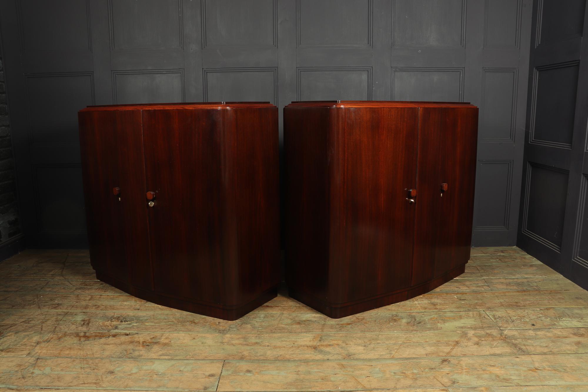 Pair of Art Deco Sideboards in Rosewood 8