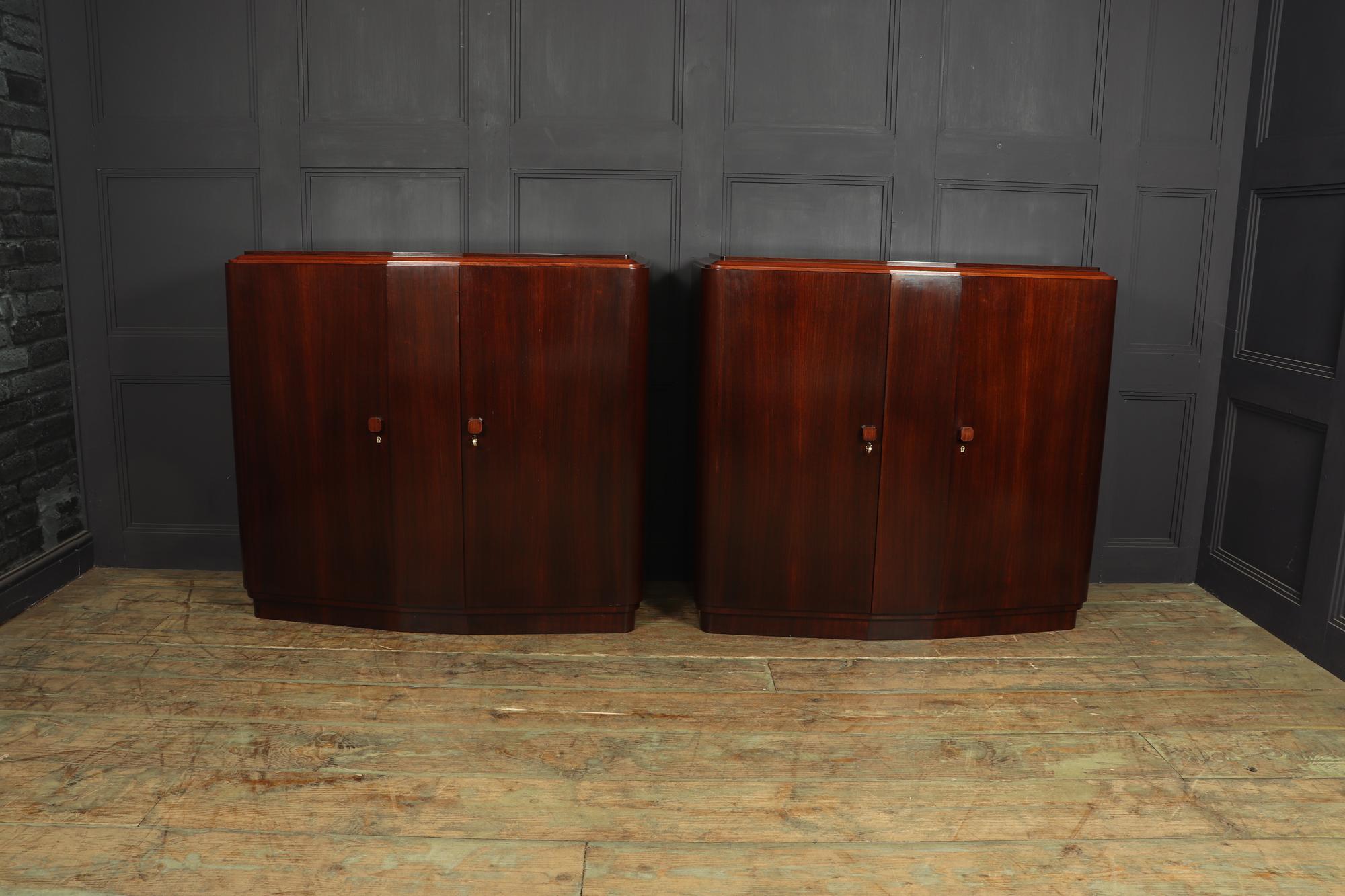 Pair of Art Deco Sideboards in Rosewood In Excellent Condition In Paddock Wood Tonbridge, GB