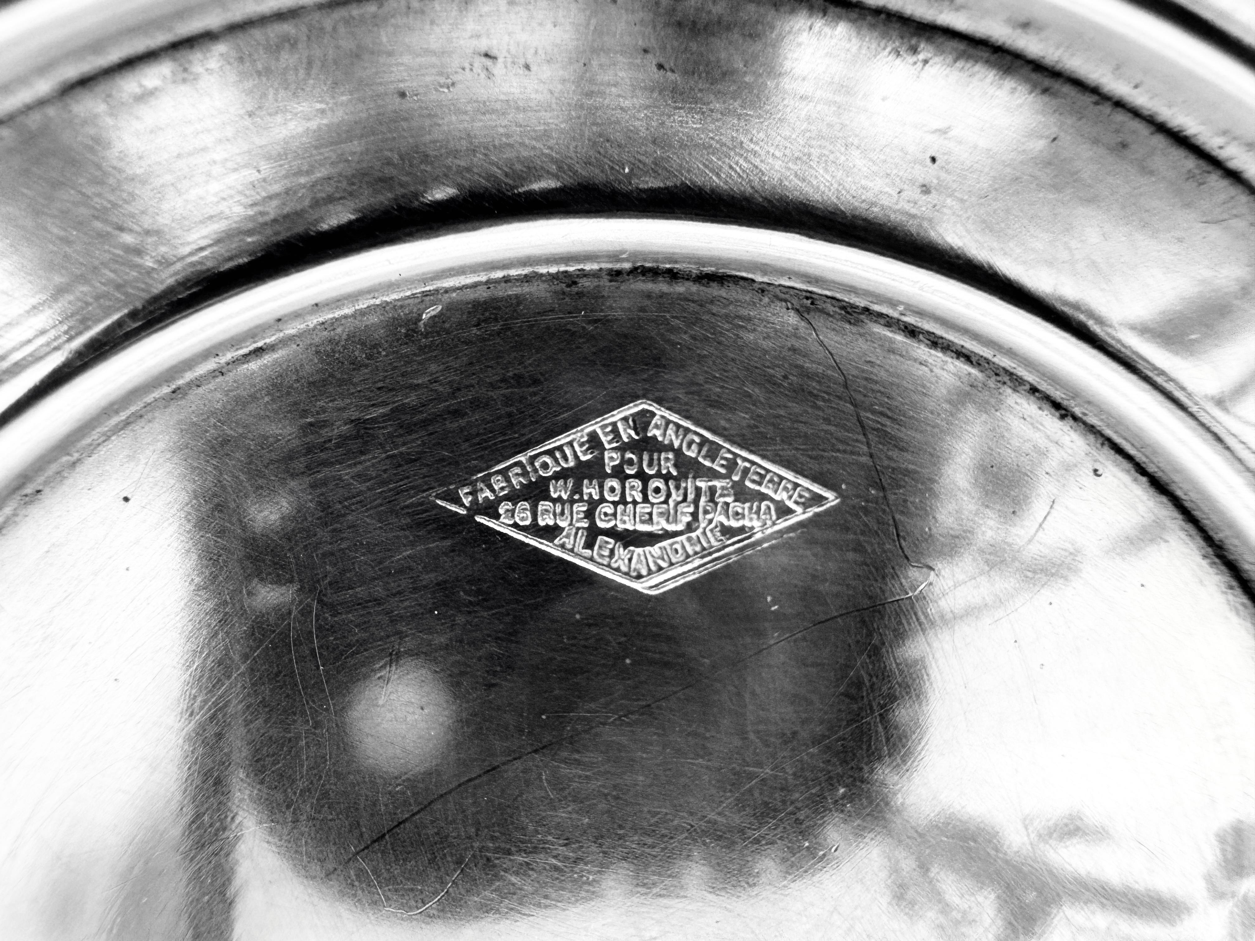 Coppia di candelabri in argento Art Déco in vendita 4