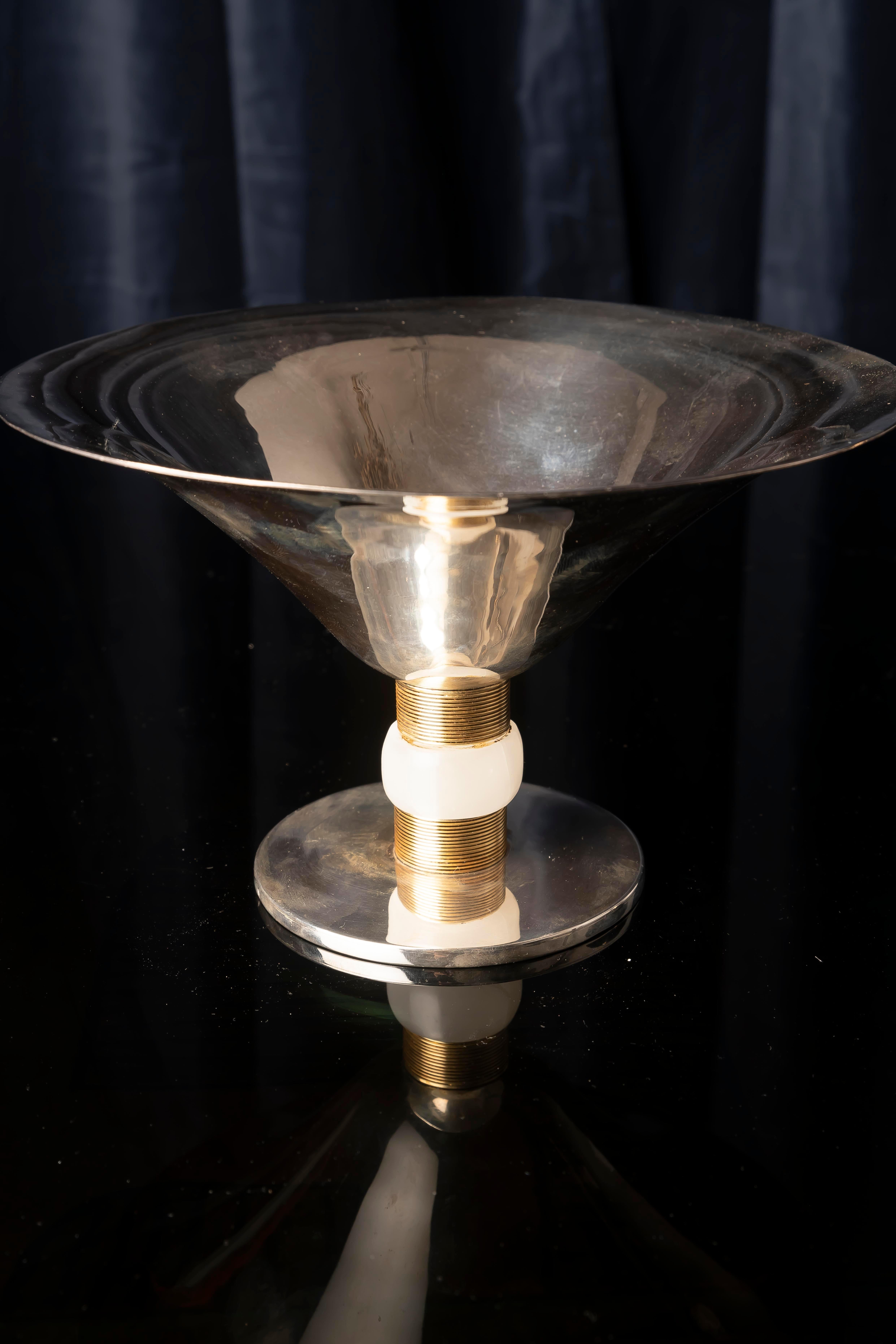 Coppia di centrotavola in argento Art Deco di Jean E. Puiforcat, Francia in vendita 5