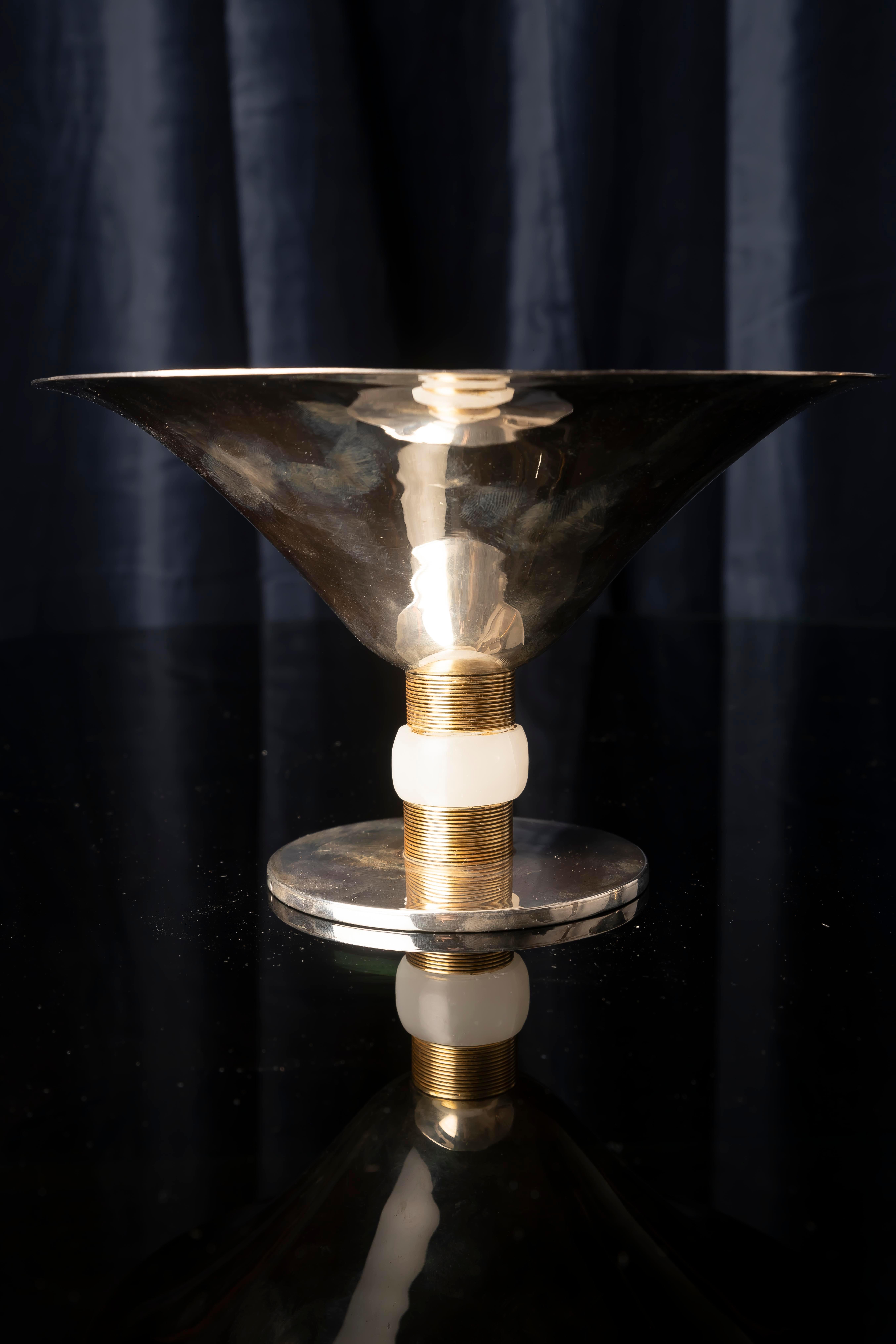 Coppia di centrotavola in argento Art Deco di Jean E. Puiforcat, Francia in vendita 6
