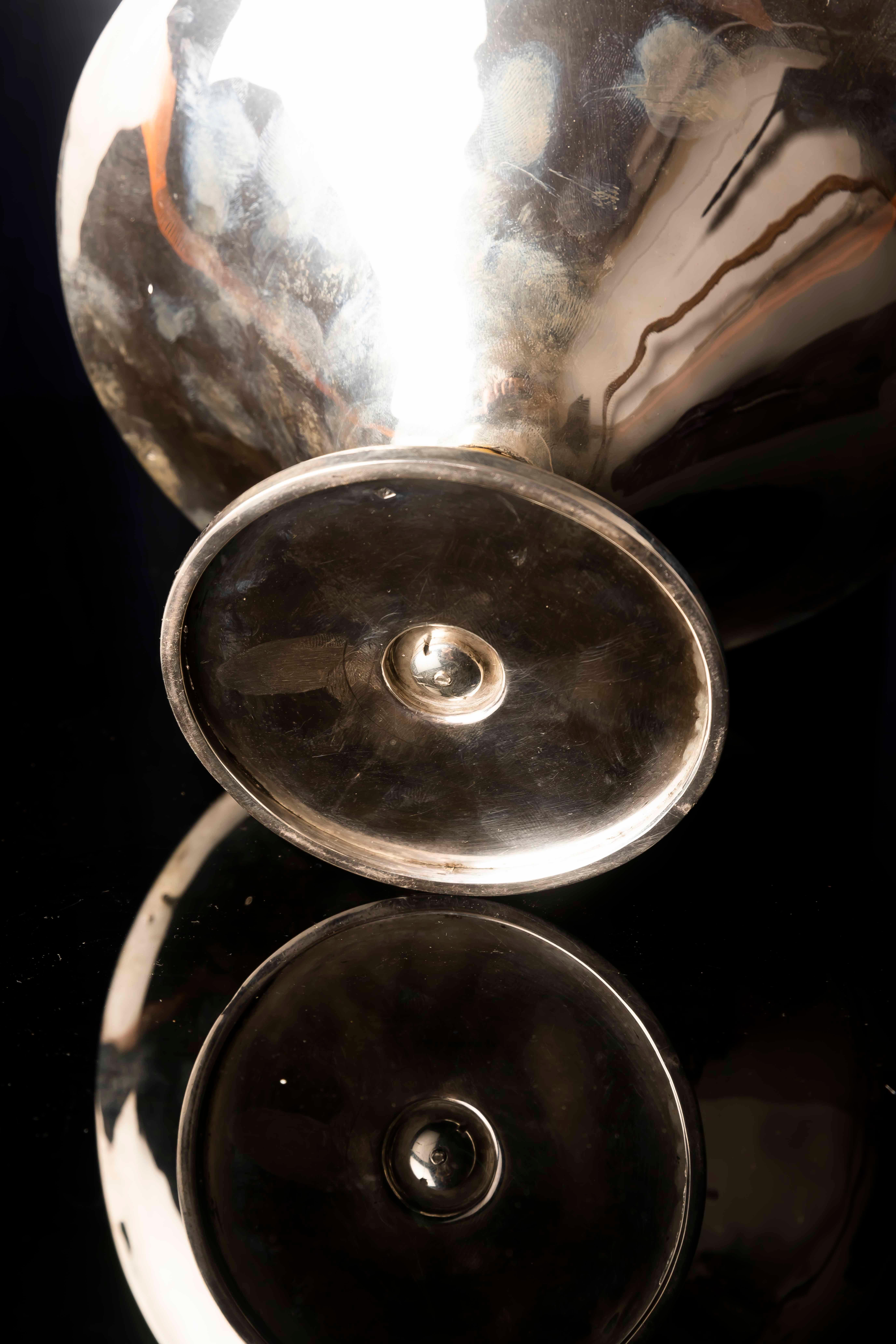 Francese Coppia di centrotavola in argento Art Deco di Jean E. Puiforcat, Francia in vendita