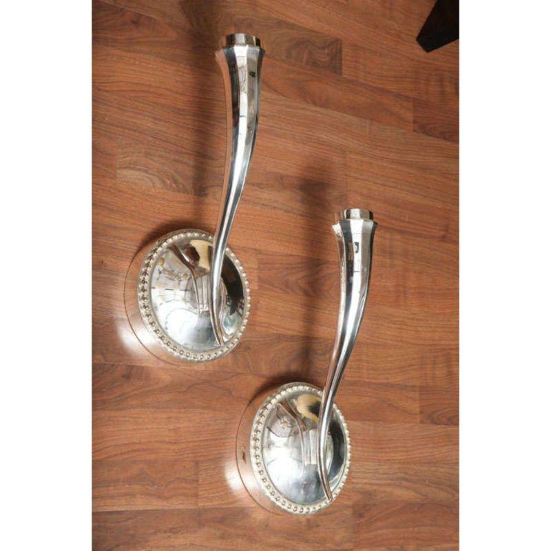 French Pair of Art Deco Single-Arm Wall Sconces '2 Pairs Available' For Sale