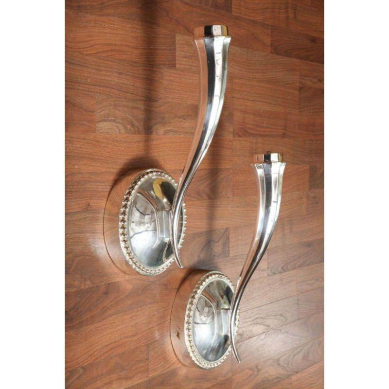 Pair of Art Deco Single-Arm Wall Sconces '2 Pairs Available' For Sale 2