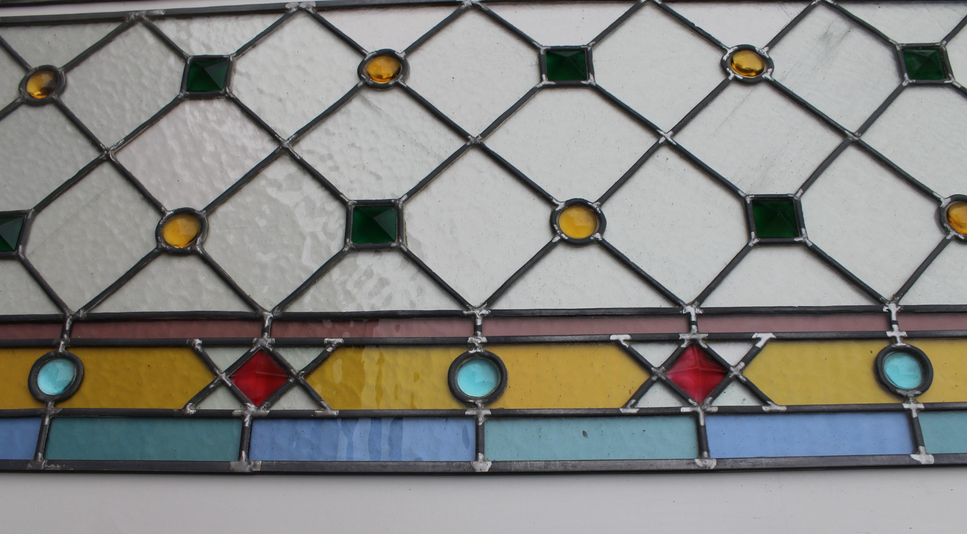 art deco stained glass