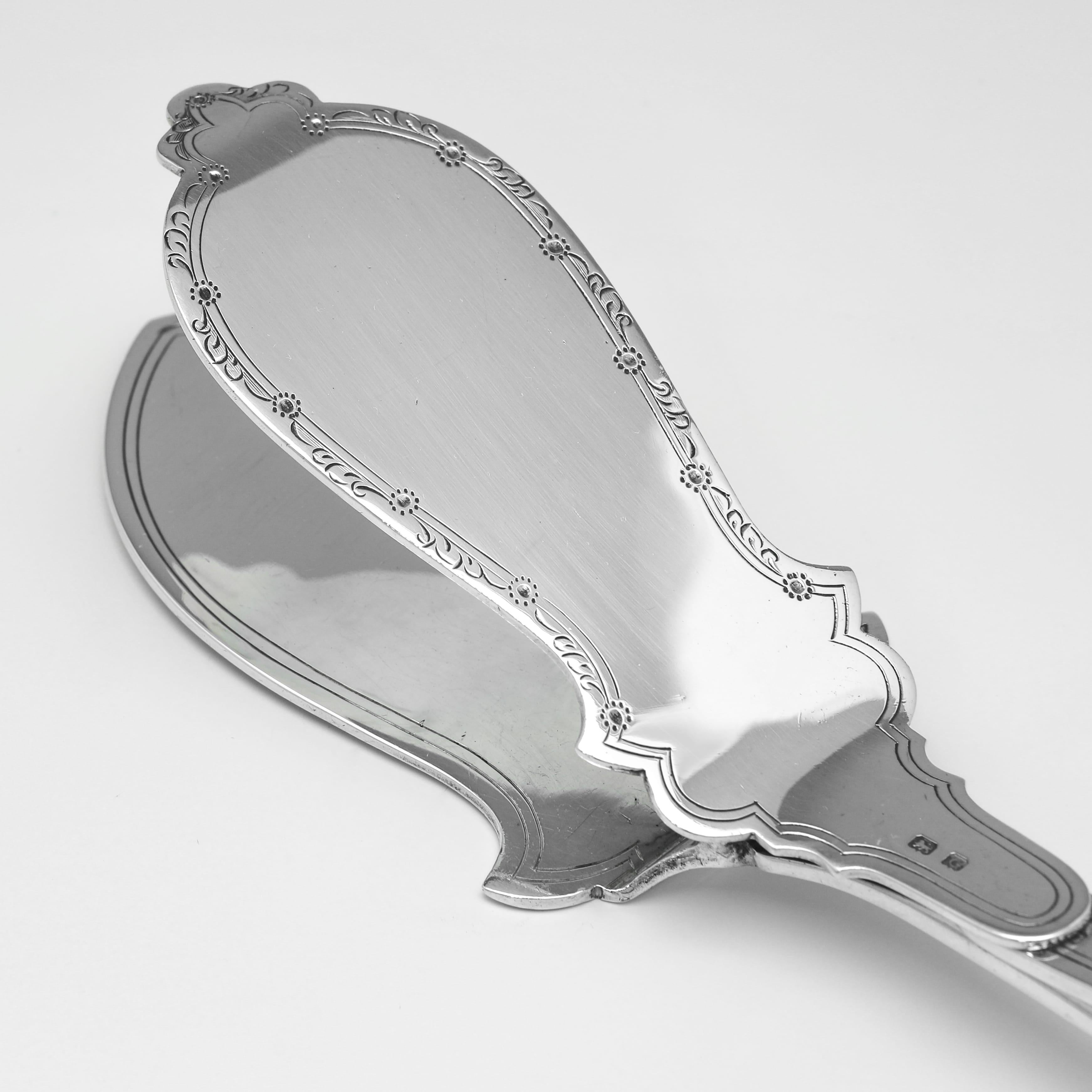 Art Déco Coppia di pinze per asparagi in argento sterling art déco, realizzate nel 1931 in vendita