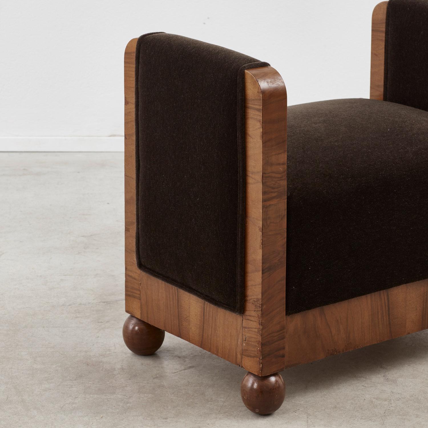 Pair of Art Deco stools Italy, 1930s For Sale 2