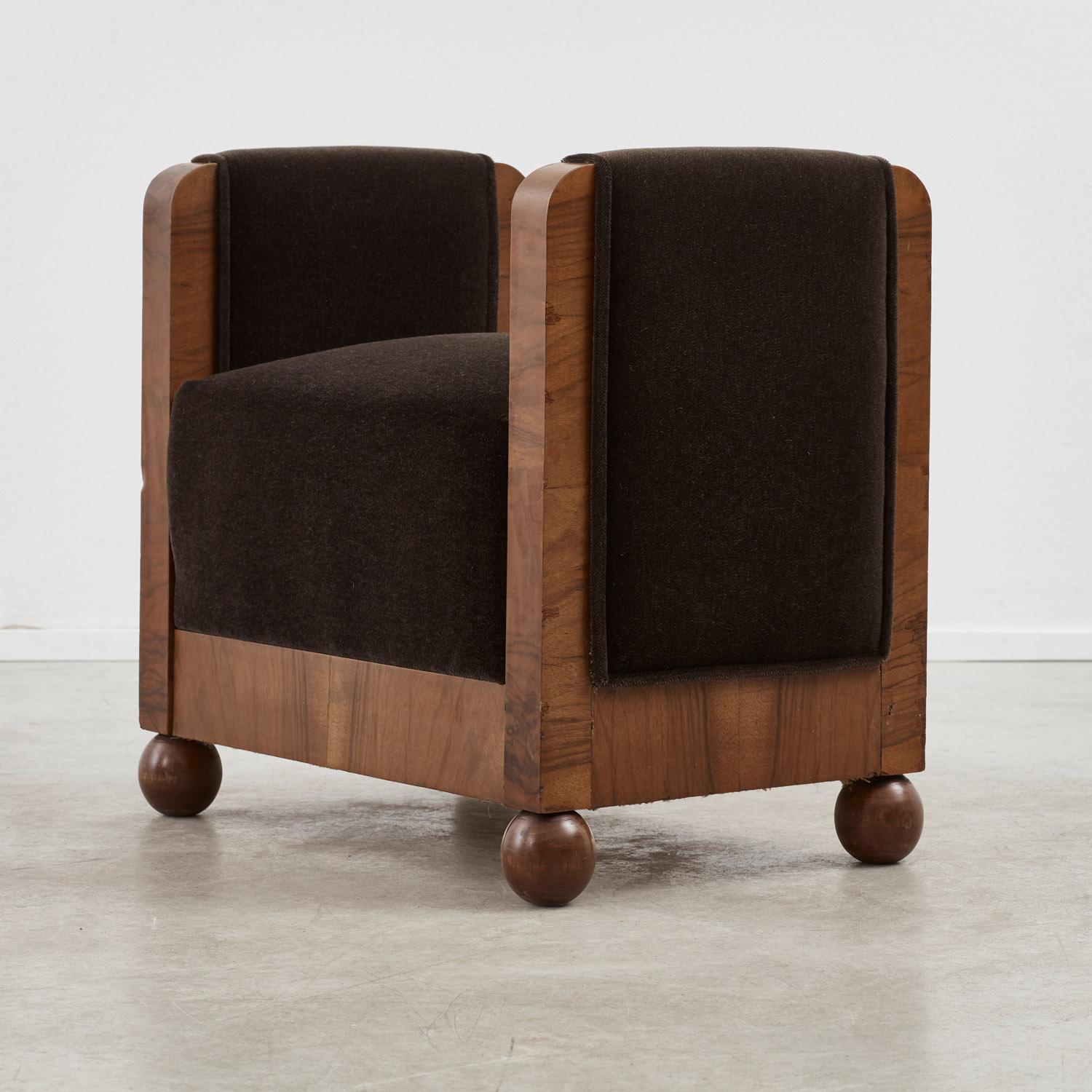 Pair of Art Deco stools Italy, 1930s For Sale 3
