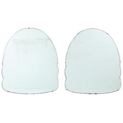 Pair of Art Deco Style Arched Mirrors