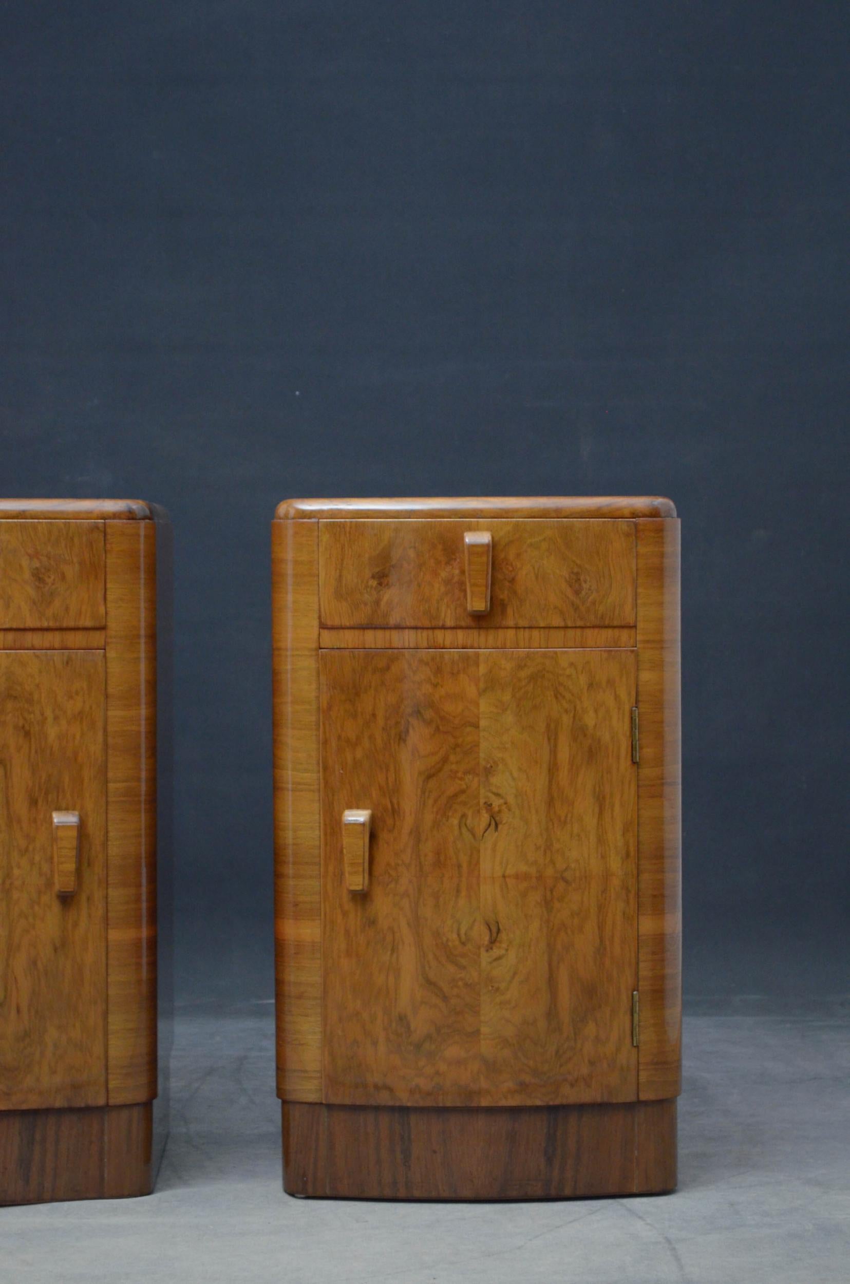 Pair of Art Deco Style Bedside Cabinets 1