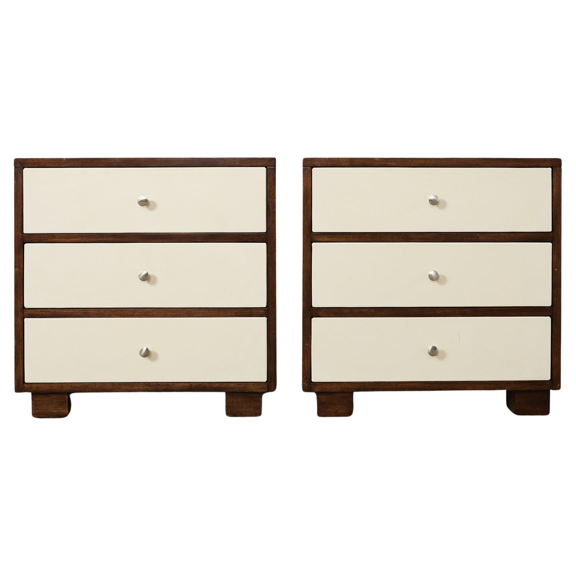 Pair of Art Deco Style Bernhardt Commode Chests or Nightstands