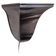Pair of Art Deco Style Brushed Metal Sconces