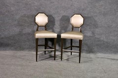 Paire de tabourets de bar contemporains de style Art Déco
