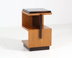 Pair of Art Deco Style Haagse School Style Side Tables, 2020