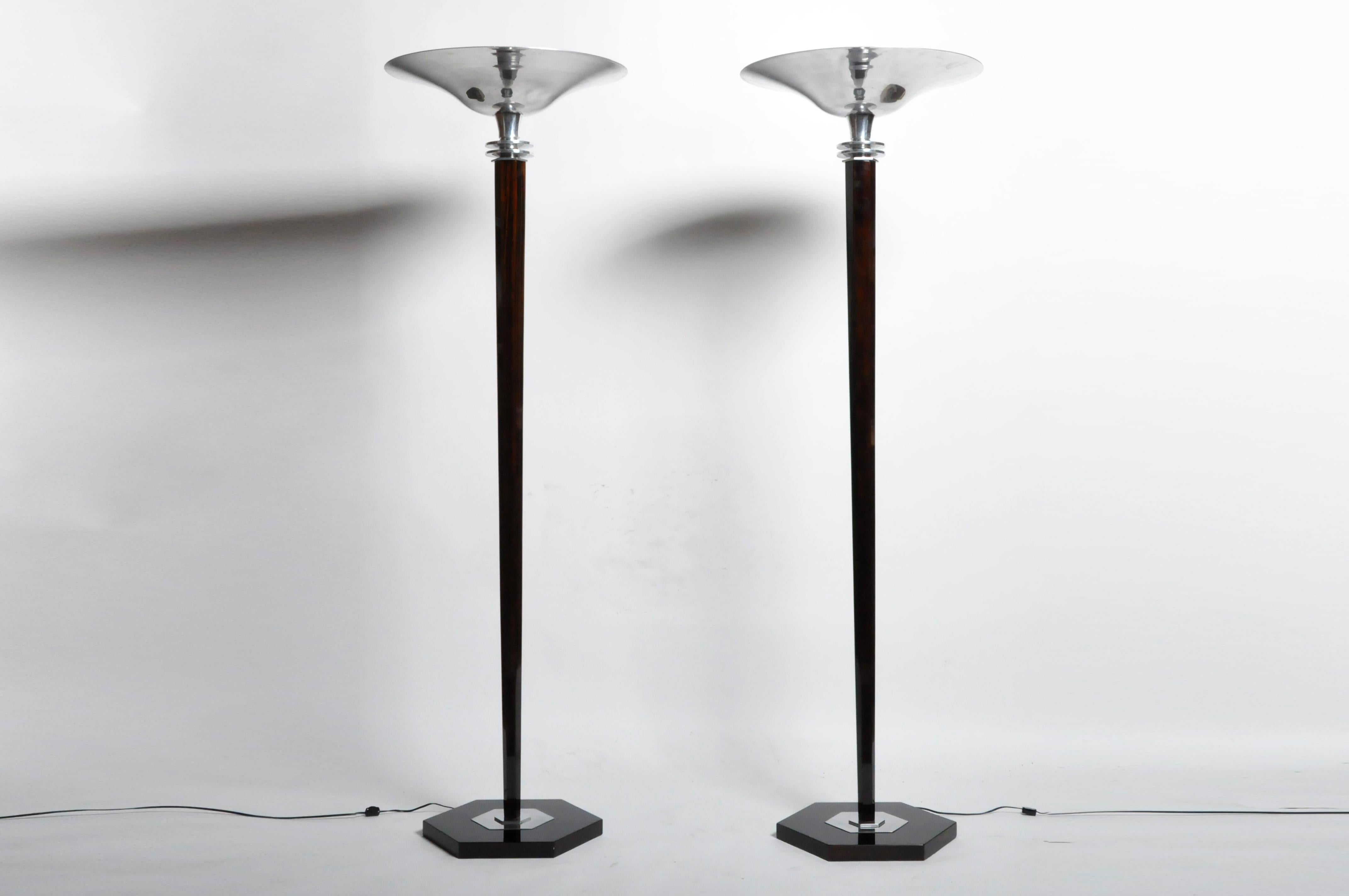 Pair of Art Deco Style Hungarian Floor Lamps 2