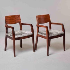 Pair of Art Deco Style Mahogany Armchairs