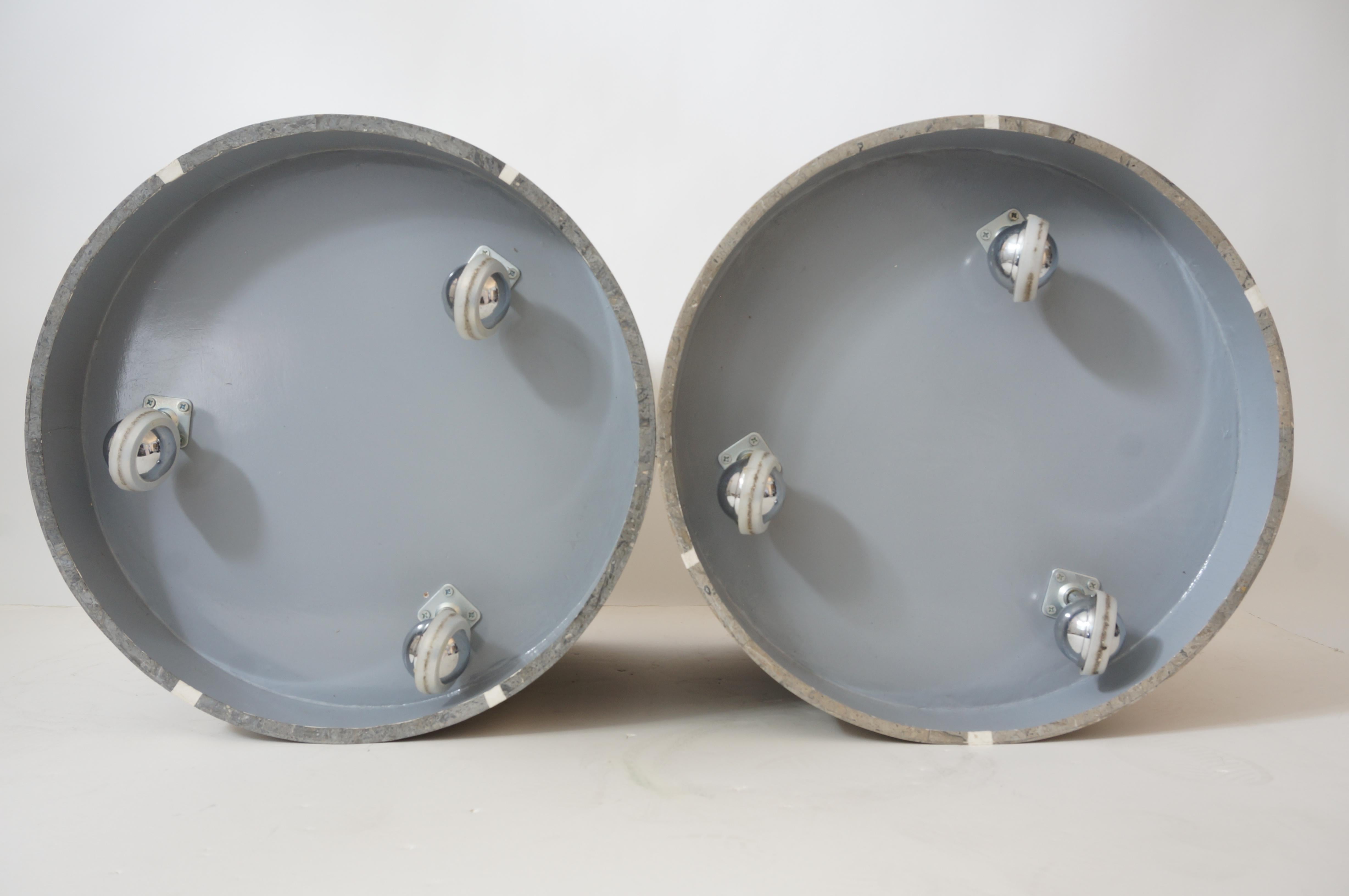 Pair of Art Deco Style Marble Side Tables  For Sale 3