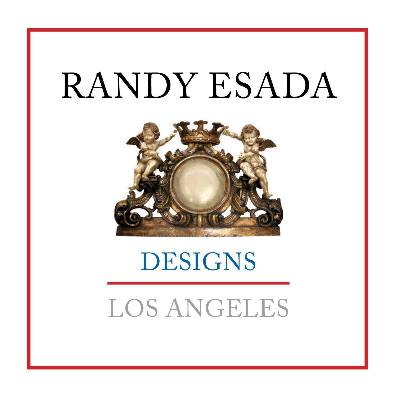 XXIe siècle et contemporain Paire de lampes modernistes à tige en verre nickelé de style Art déco par Randy Esada en vente